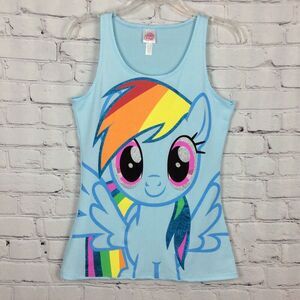 My Little Pony “Rainbow Dash” Junior (14+) Tank Tunic Lt Blue One Size Fits Most